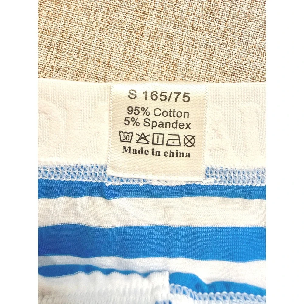 NEW 4 Pair Mens Striped Briefs Cotton Stretch Trunks Underwear SMALL